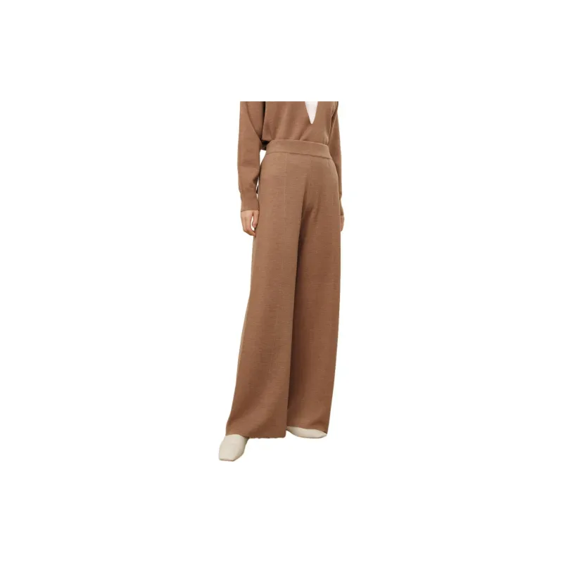 JZ. ANNAKRO Casual Pants Women's Brown Yellow-3