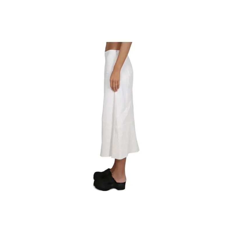 JIL SANDER High-Waist Flared Midi Skirt-3