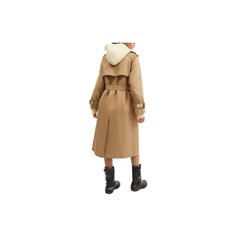 COACH SS24 Trench Coat Women's Khaki-3