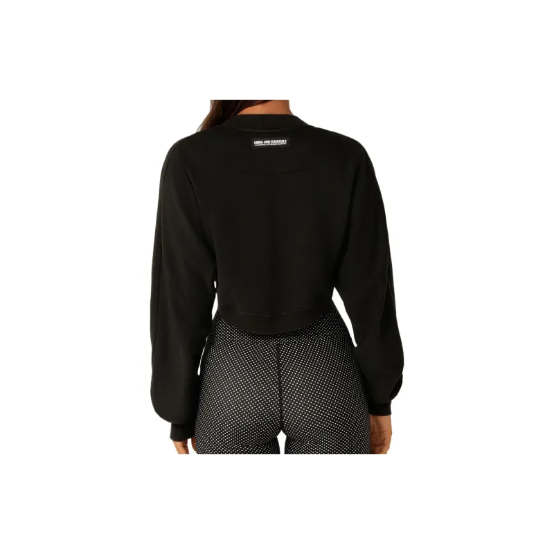 LORNA JANE Warm Up Shrug Cropped Coats Women's Black-3