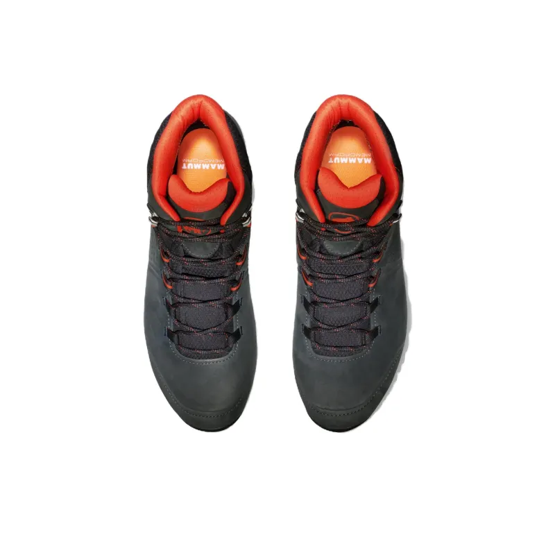 MAMMUT Mercury 4 Anti Slip Wear Resistant Mid Top Hiking Shoes Men's Black Orange-2