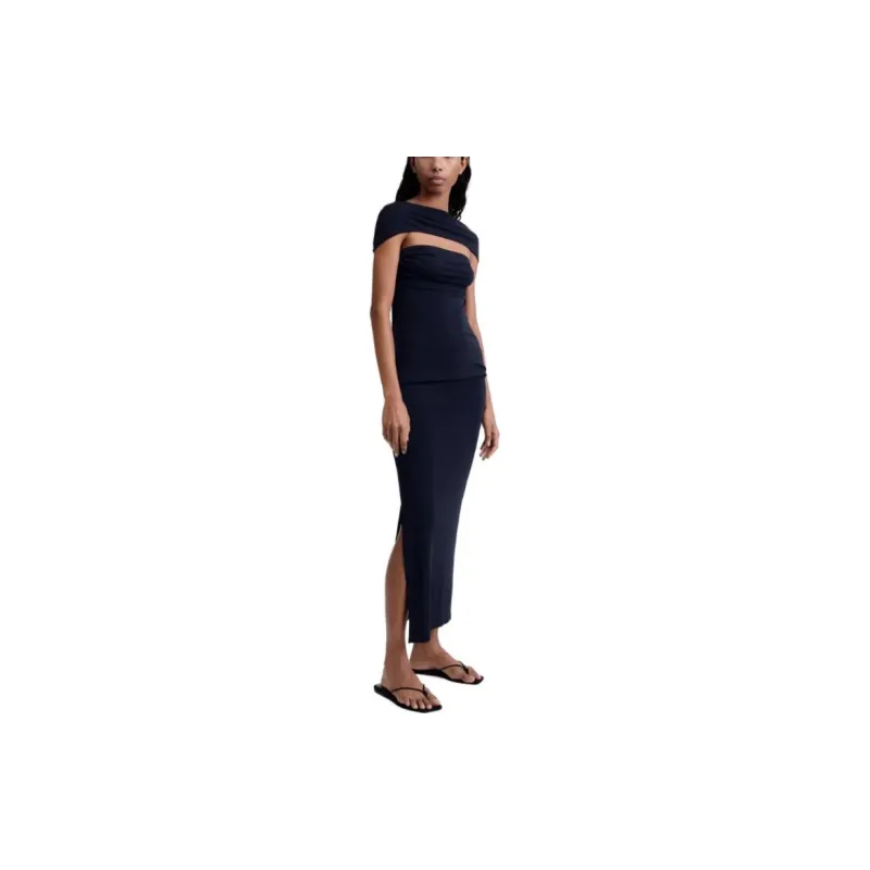 TOTEME T-Shirts Women's Dark Marine Blue-2