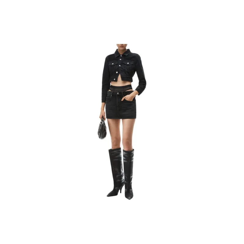 Alexander Wang Prestyle Hotfix Layered Mini Skirt-1