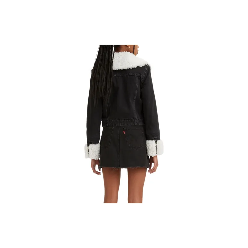 Levis Denim Jackets Women's Dark Color-3