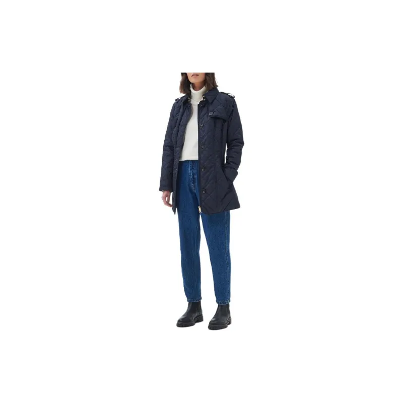 BARBOUR Tummel Quilted Jacket Jackets Coats Women's Dark Marine Blue-3