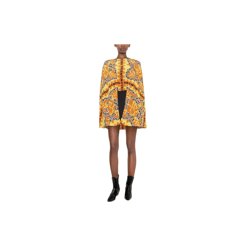 Valentino Long Sleeved Dress Women's Yellow-1