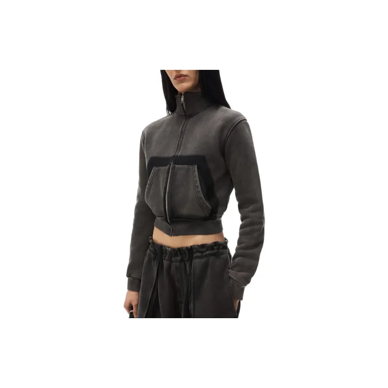Alexander Wang Zip-Up Cropped Jacket-4