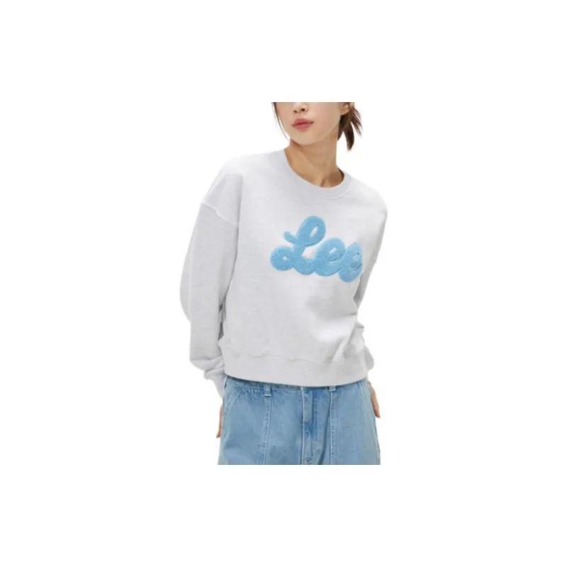 Lee Sweatshirt Women's Light Gray-3