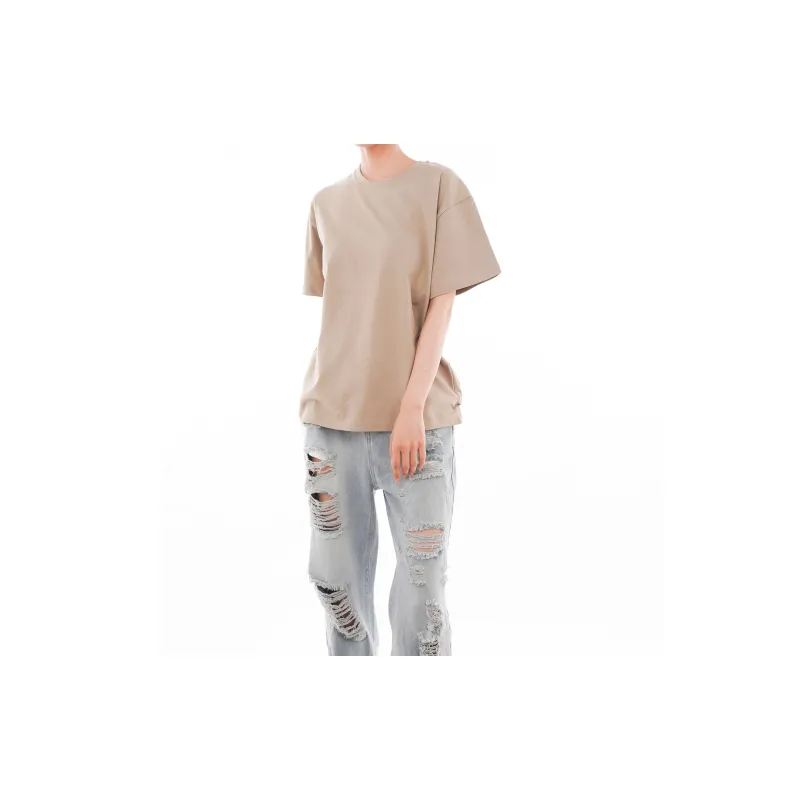 YuChaJia T-Shirt Women's Khaki Couple's-2