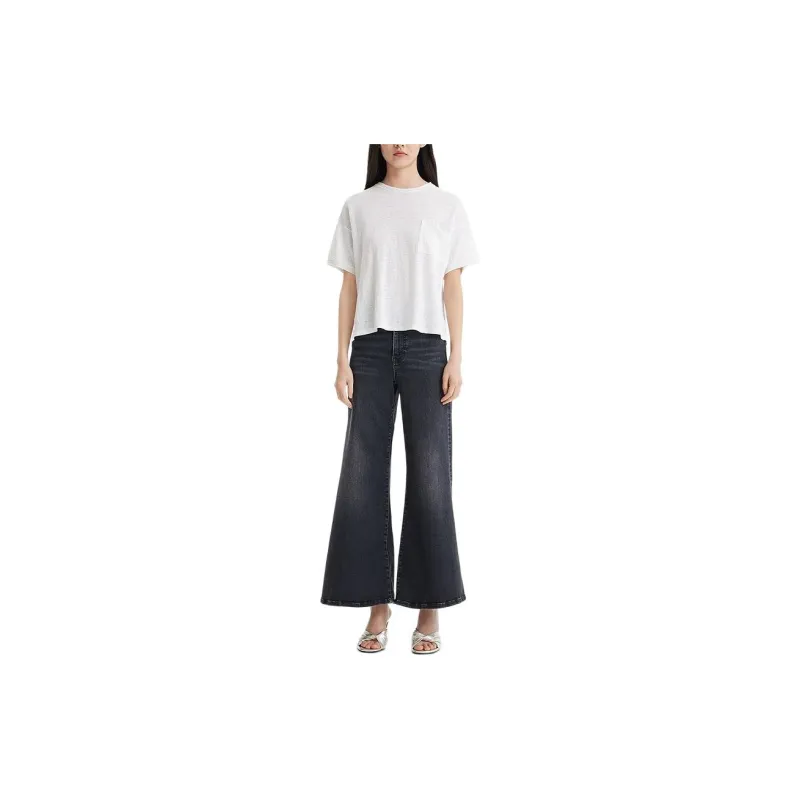 FRAME Le Palazzo Cropped Jeans-2