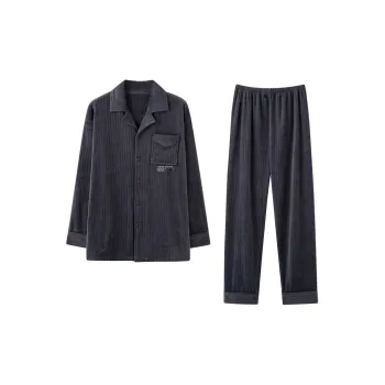 UAVAE Pajama Set Men's Dark Gray