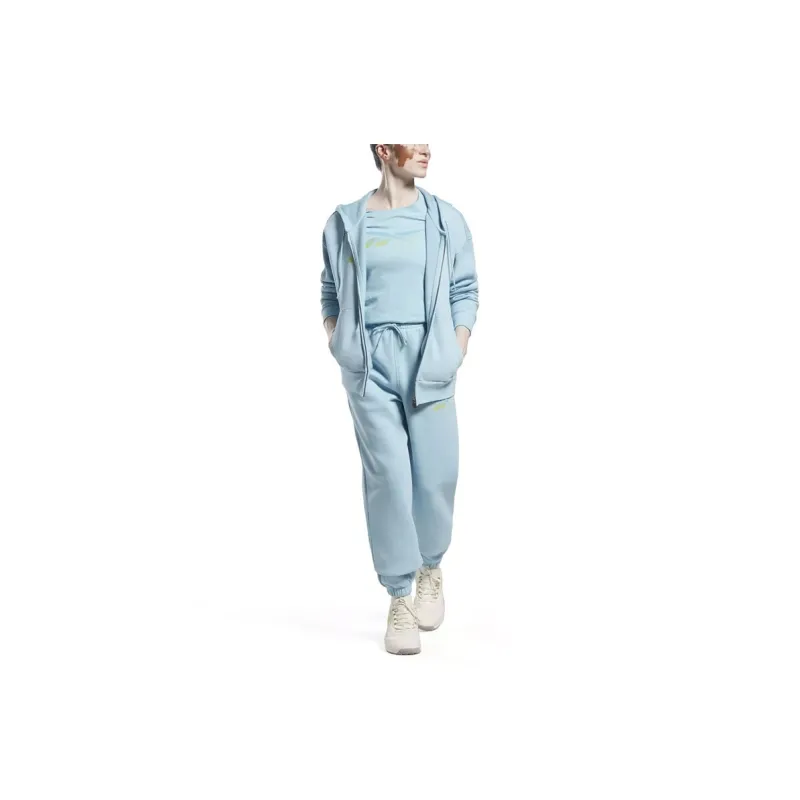 Reebok VECTOR GRAPHIC JOGGER Knitted Sports Pants Women's Light Blue-2