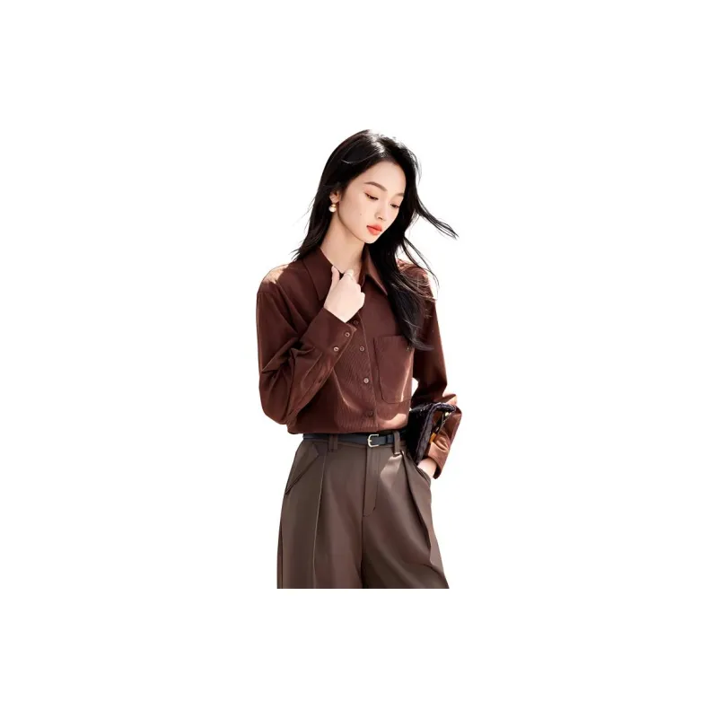 La Chapelle Shirt Women's Dark Brown-3
