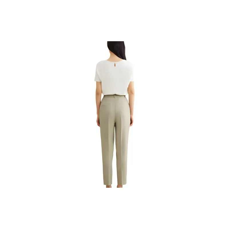 Yiner SS24 Casual Pants Women's Light Silver Gray-3