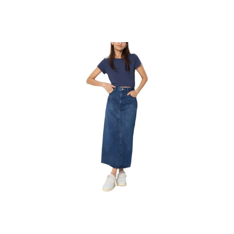 UNIQLO Denim Long Skirts Women's-2