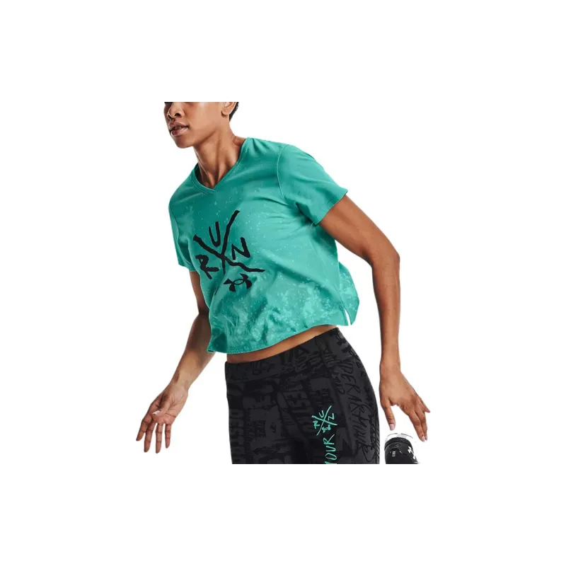 Under Armour T Shirt Women's Light Green-2