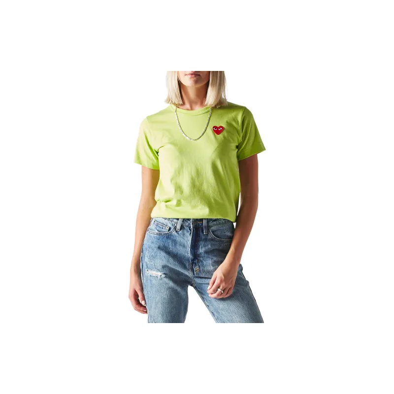 CDG Play T-Shirts Women's Green-1
