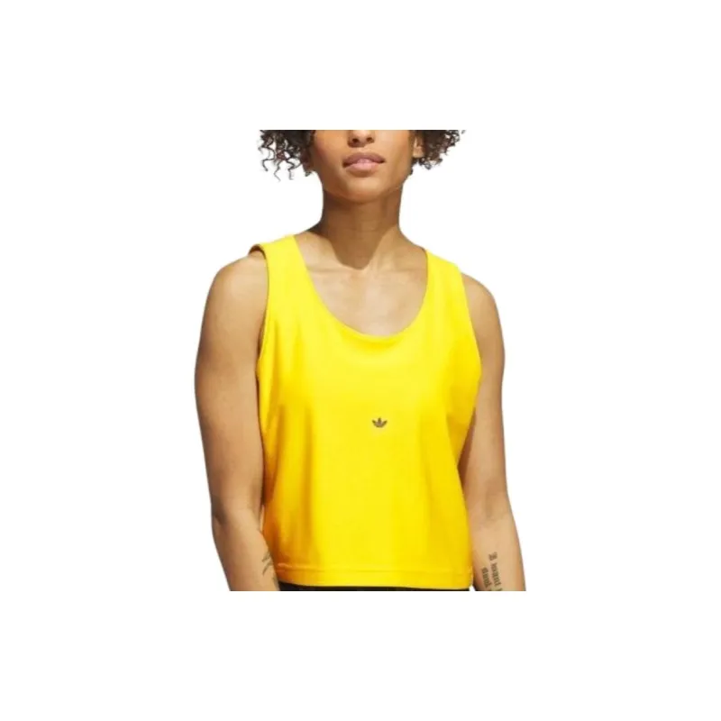 Adidas Originals Tank Tops Women's Bright Yellow-1