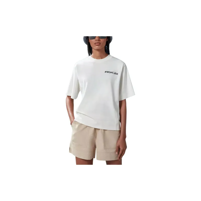 Moncler Logo T-Shirt T-Shirt Women's White-1