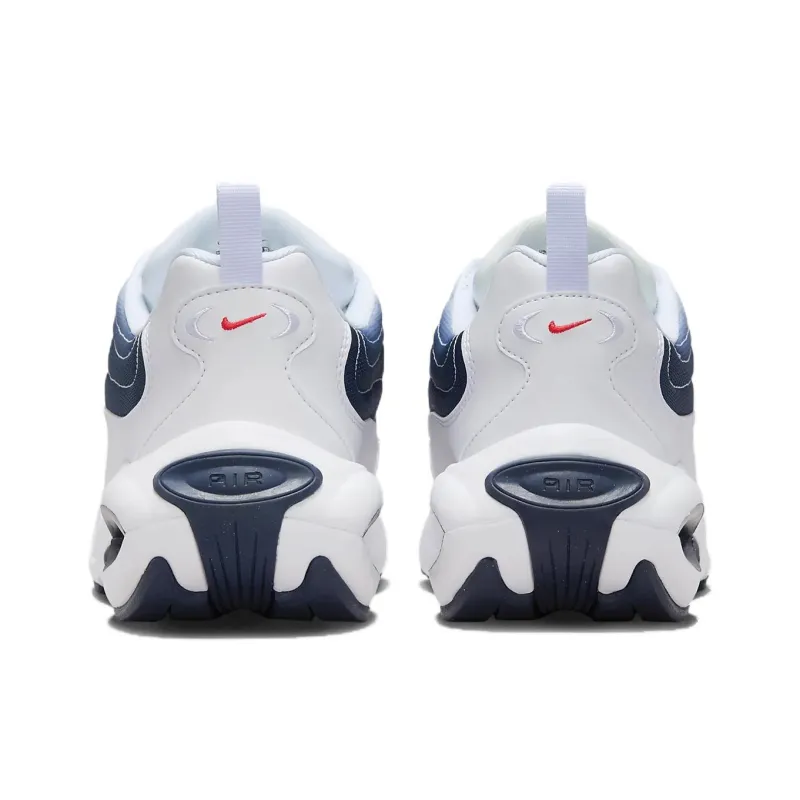 Nike Air Max Portal Anti Slip Wear Resistant Low Top Running Shoes Unisex White Blue-4