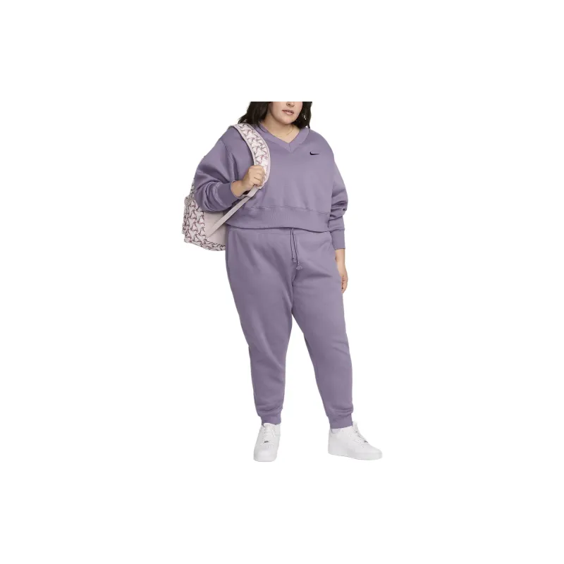 Nike Sportswear Phoenix Fleece Knitted Sports Pants Women's Purple-2