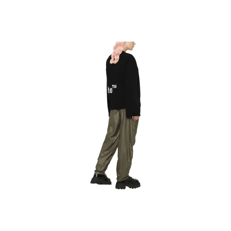 OFF WHITE Logo Intarsia Cardigan Black/Multi-4