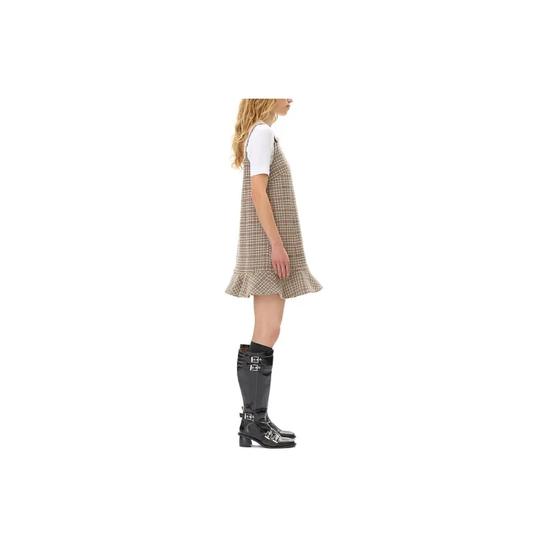GANNI Checked Mini Dress-3