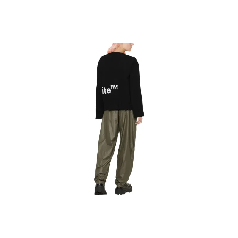 OFF WHITE Logo Intarsia Cardigan Black/Multi-3