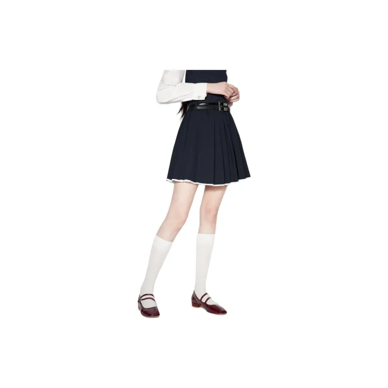 SALT.P Casual Short Skirts Women's Deep Sea Blue-1