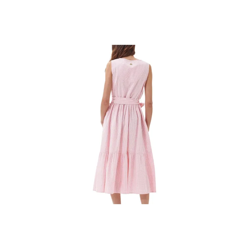 BARBOUR Azalea Midi Dress Sleeveless Dress Women's Pink-4