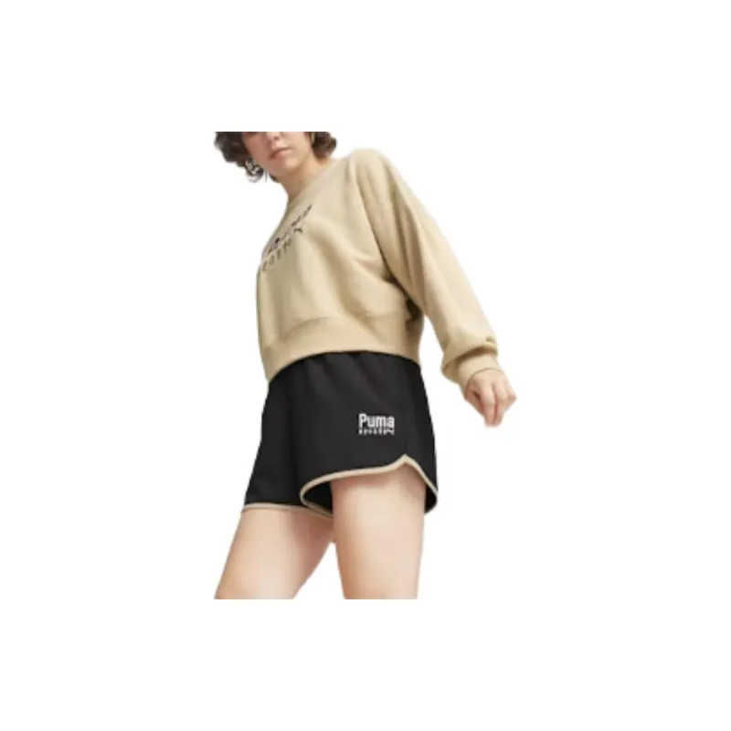 PUMA TEAM TEAM Sweatshirt Women's Tan-2