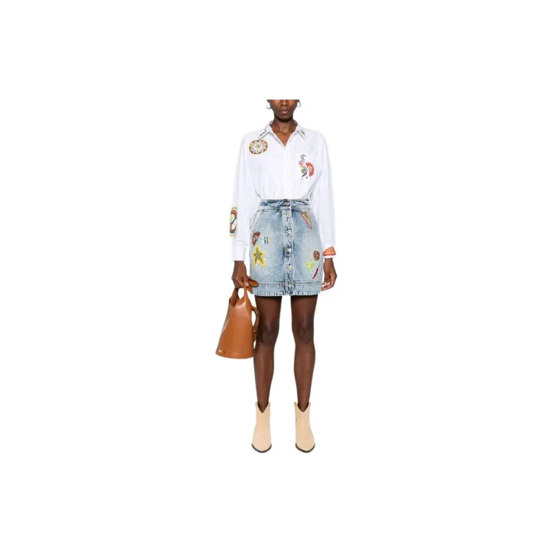 ALEMAIS Jackpot Denim Skirt-1