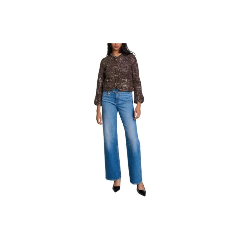 Maje Sequinned Cardigan-2