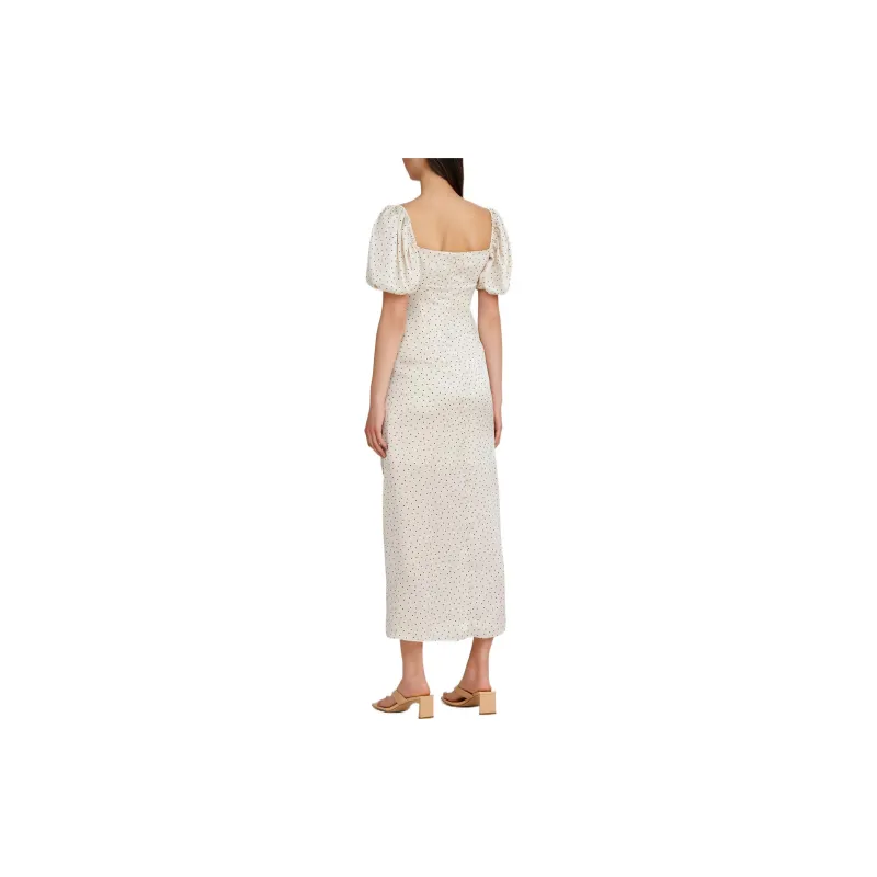 Significant Short-Sleeved Dresses Women's White-3