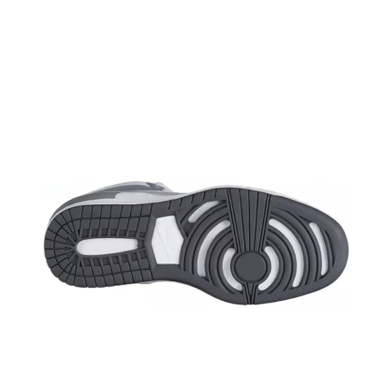 Nike Dunk High Sky Hi 2.0 Slip-Resistant Cushioning Wear-Resistant High-Top Skateboard Shoes Women's Gray White-3