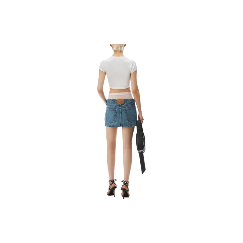Alexander Wang Prestyle Hotfix Layered Mini Skirt-2