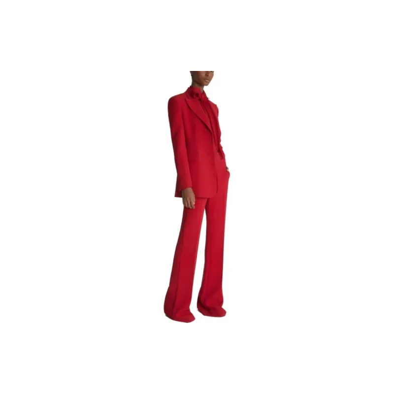 ERMANNO SCERVINO Single Breasted Cady Sculpture Jacket-3