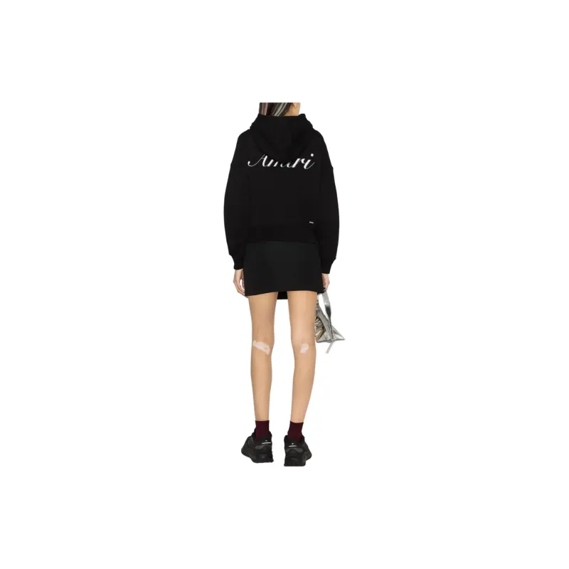 AMIRI Logo-embroidered Cotton Hoodie-2