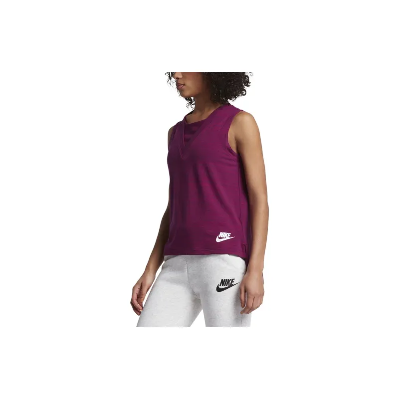 Nike T Shirts Women's Purple-2