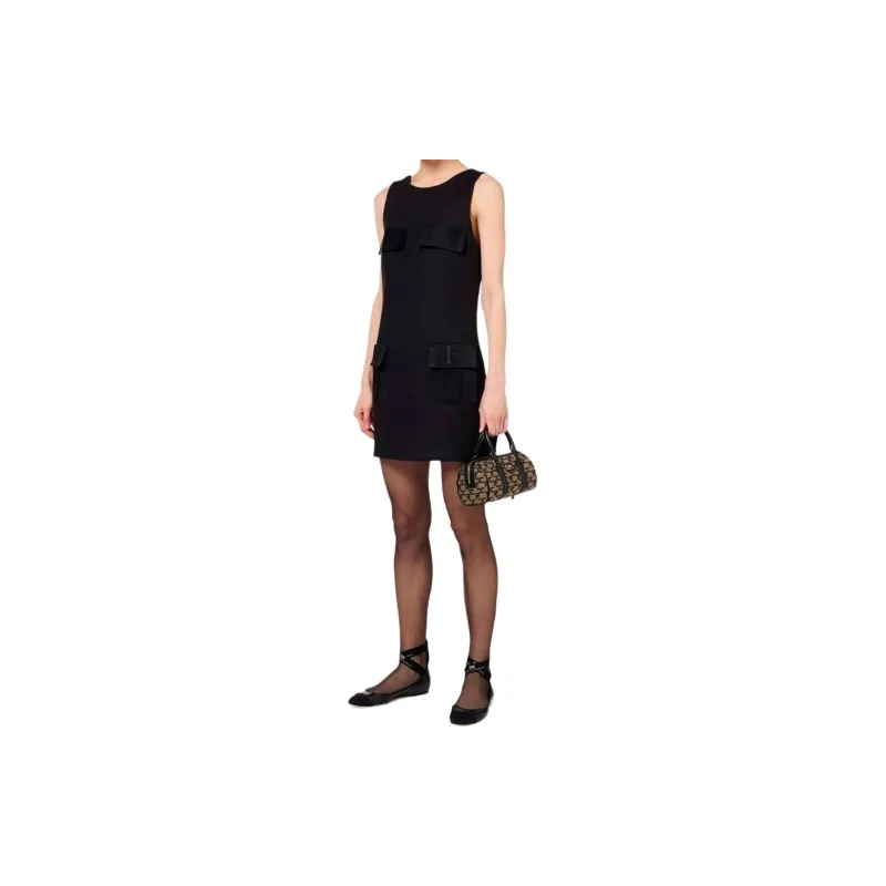 Elisabetta Franchi Crêpe Boxy Mini Dress-1