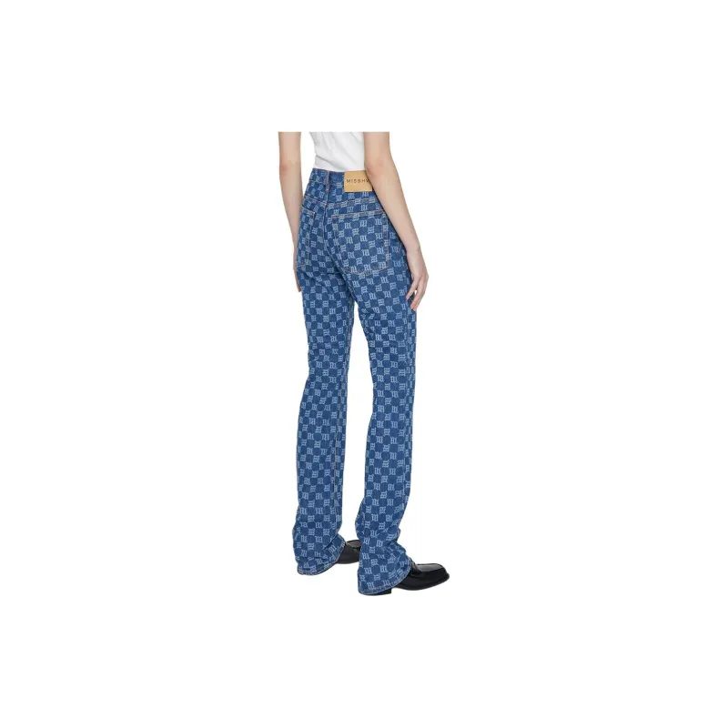 Misbhv Signature Monogram Jeans Women's Blue-3