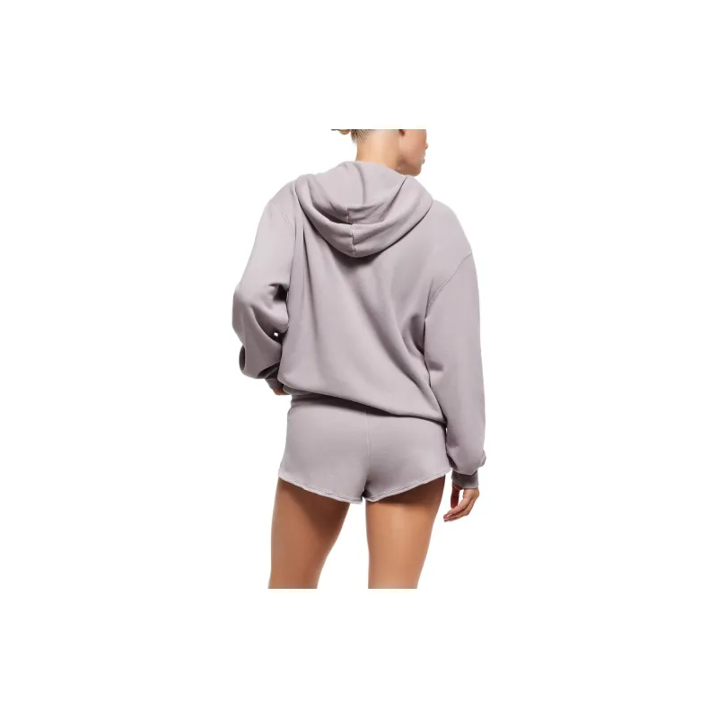 SKIMS SS24 Summer Collection FRENCH TERRY OVERSIZED ZIP UP HOODIE Sweatshirt Women's OYSTER/Shell Color-2