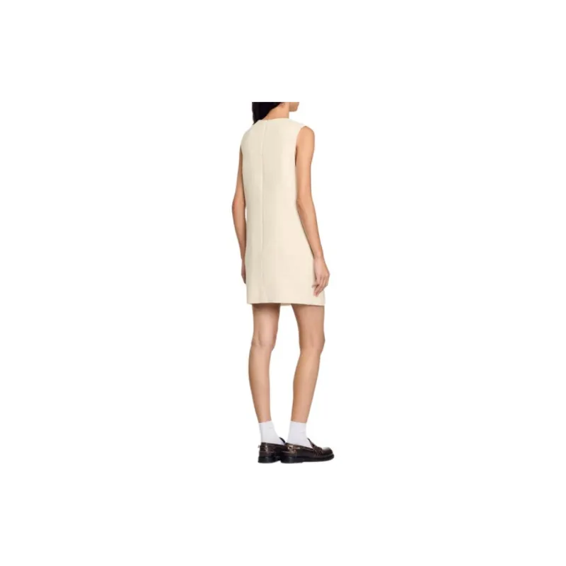 Sandro Crystal detailing Tweed Minidress-2