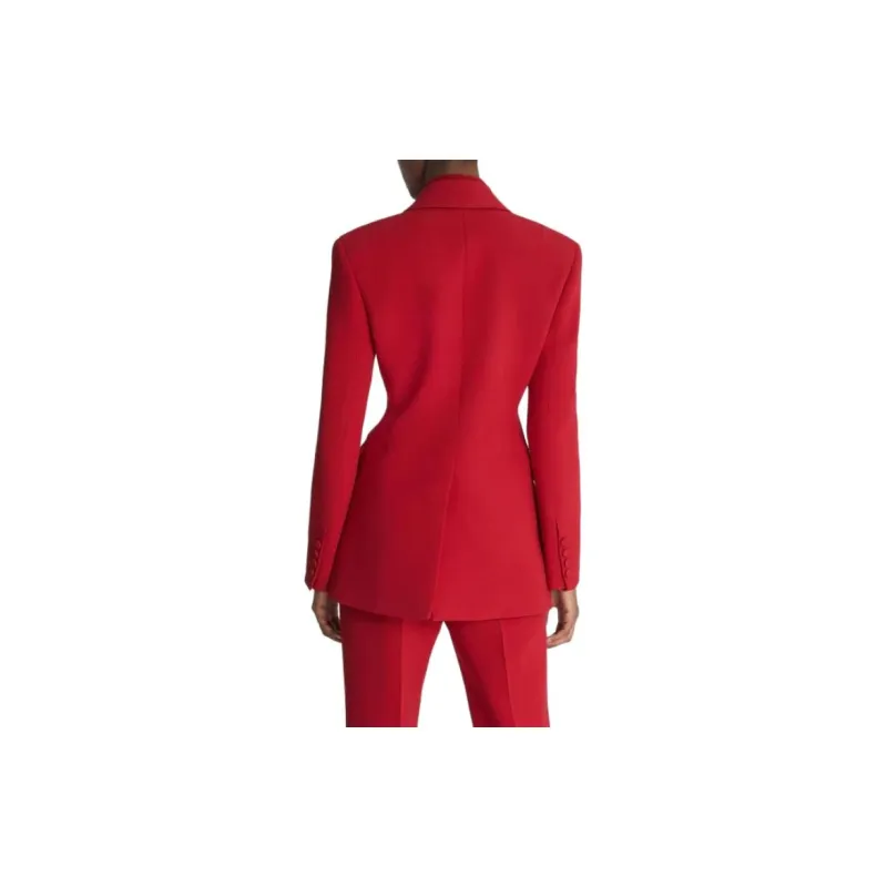 ERMANNO SCERVINO Single Breasted Cady Sculpture Jacket-2