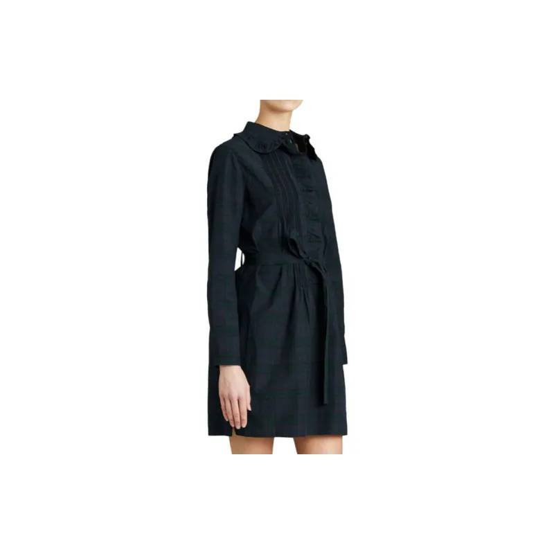 Burberry Long Sleeved Dress Women's Multicolor-3