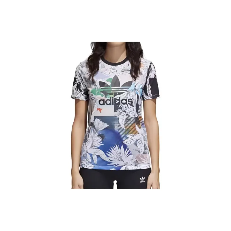 Adidas Originals T Shirt Women's All Over Print-2
