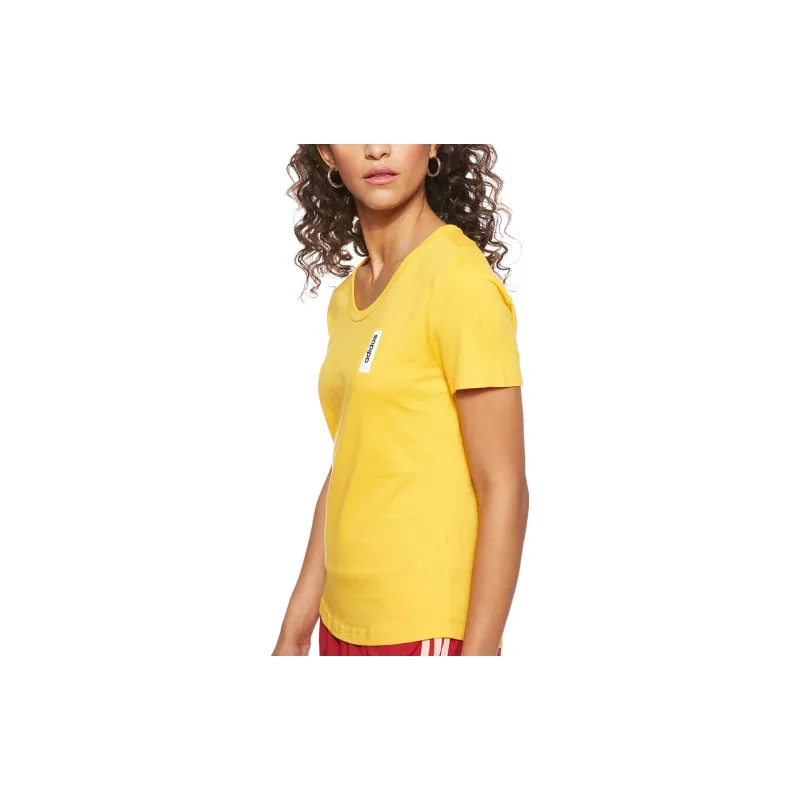 Adidas Regular T Shirt Women's Yellow-3