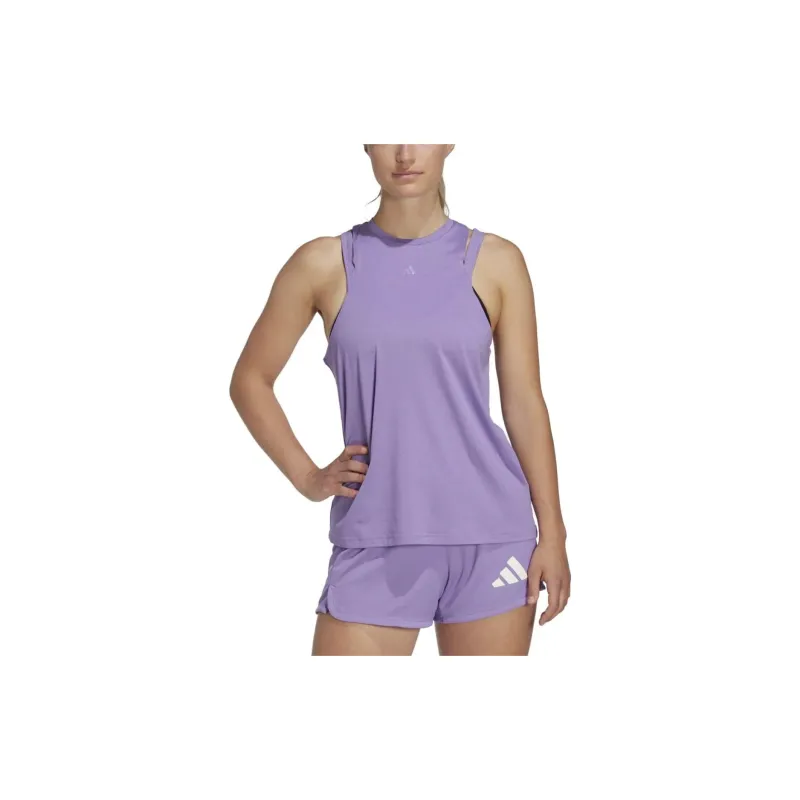 Adidas TR ES 3BAR TK Sport Vests Women's Purple-1