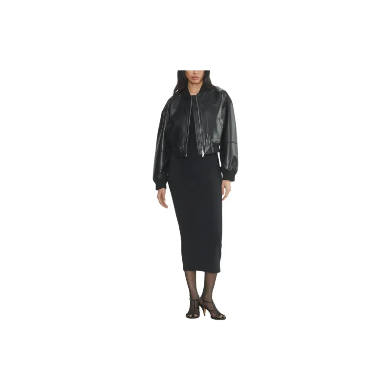 ARITZIA FW24 Babaton Synergy Bomber Jackets Coats Women's BLACK/Black-2