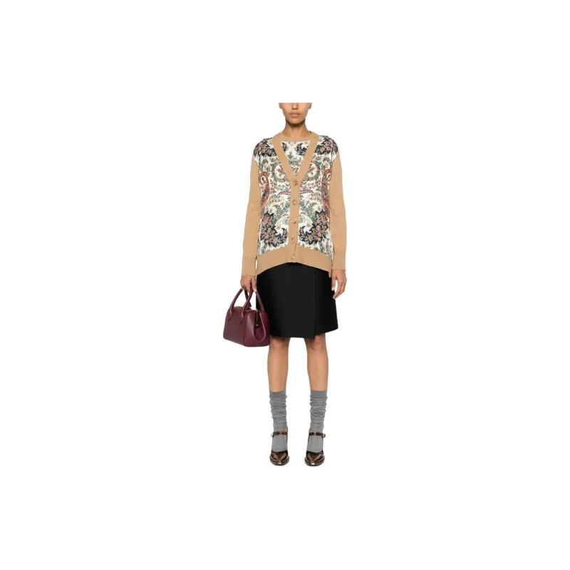 ETRO Floral Printed Knit Cardigan-1